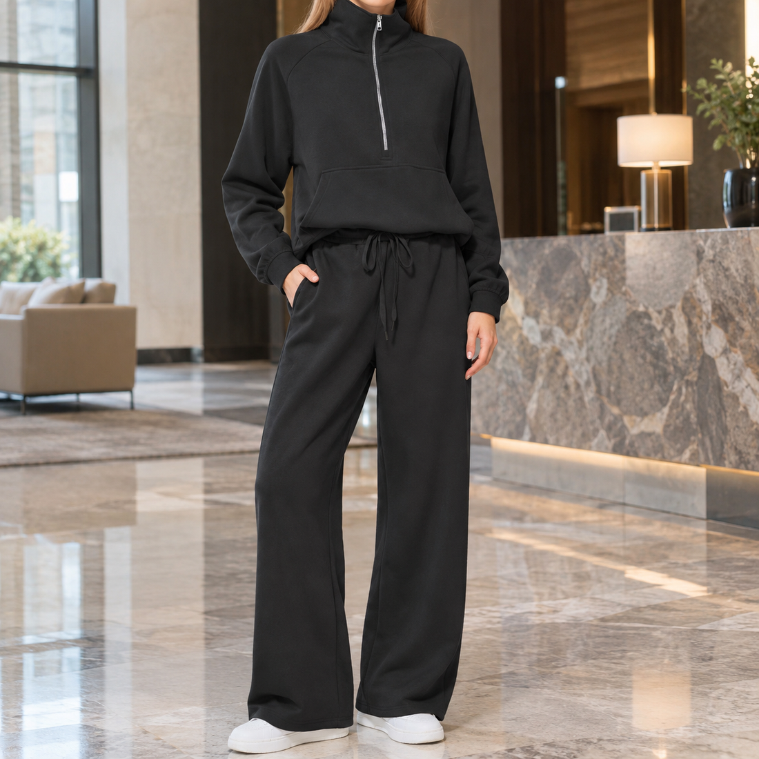 Wendy-Eve Relaxed Set - Black