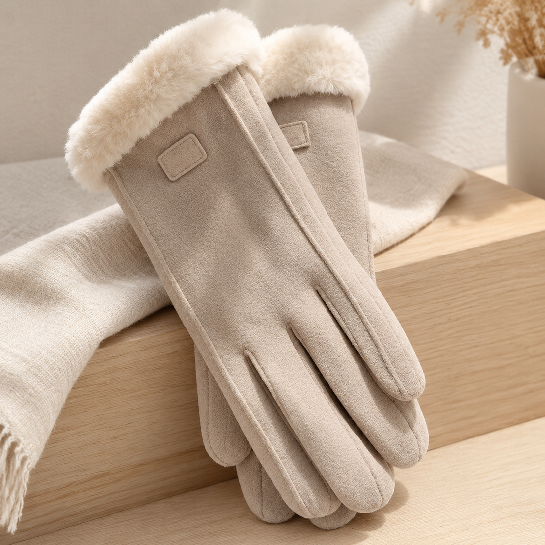 Pembroke Cashmere Gloves - Beige