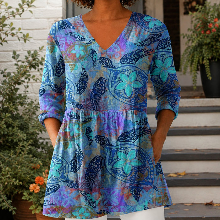 Clara-Kate V-Neck Blouse