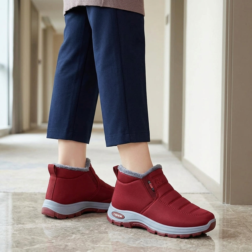 Rivello Fleece-Lined Boots - Red