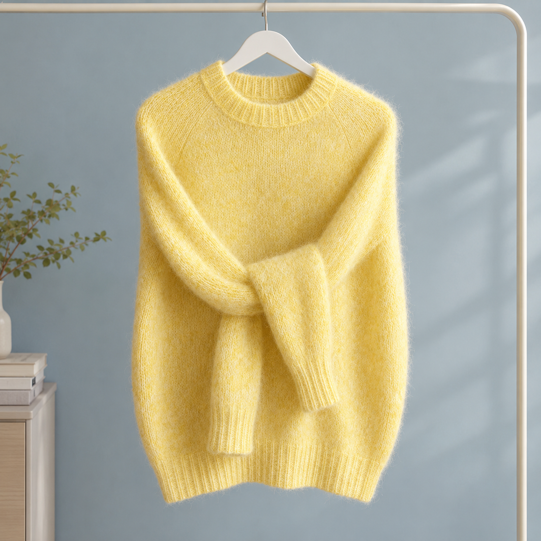 Tabitha-Jade Brushed Sweater - Lemon Yellow