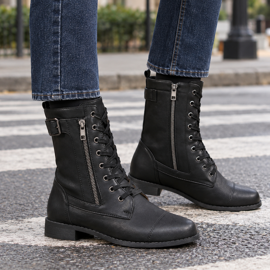 Paoletti Lace Up Boots - Black