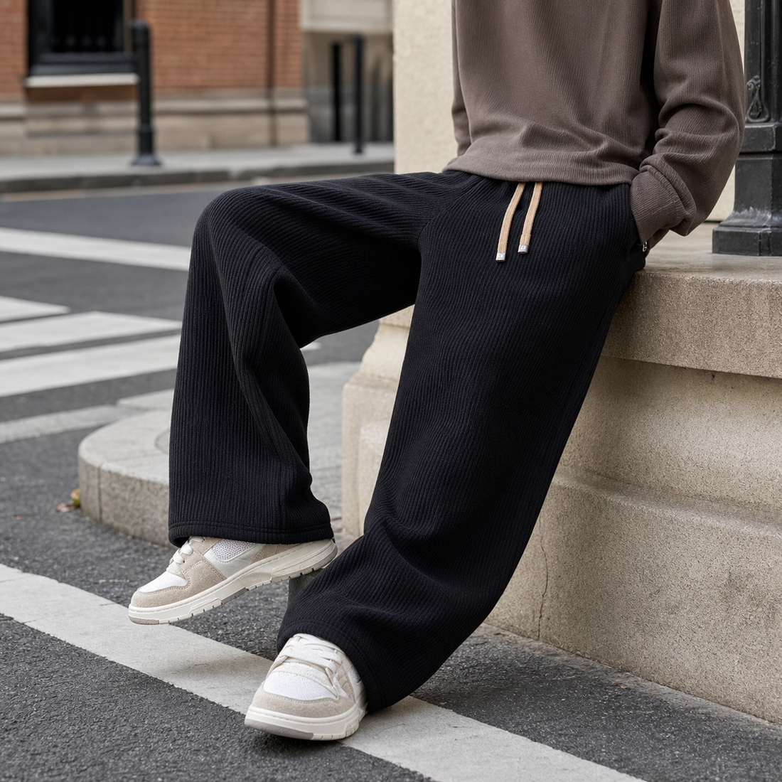 Robert Wide-Leg Pants - Black