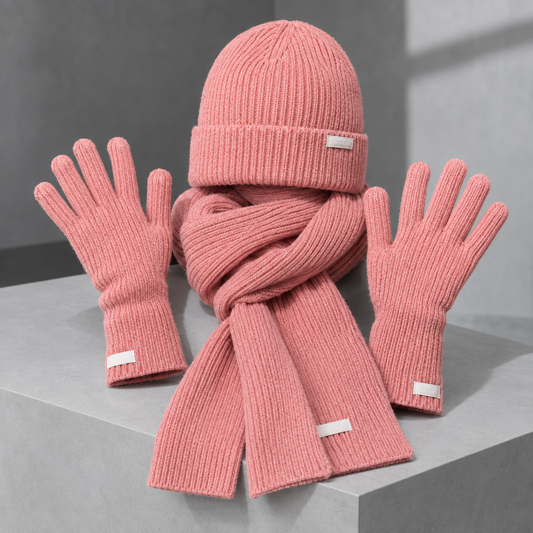 Remington Cashmere Accessory Set - Pink