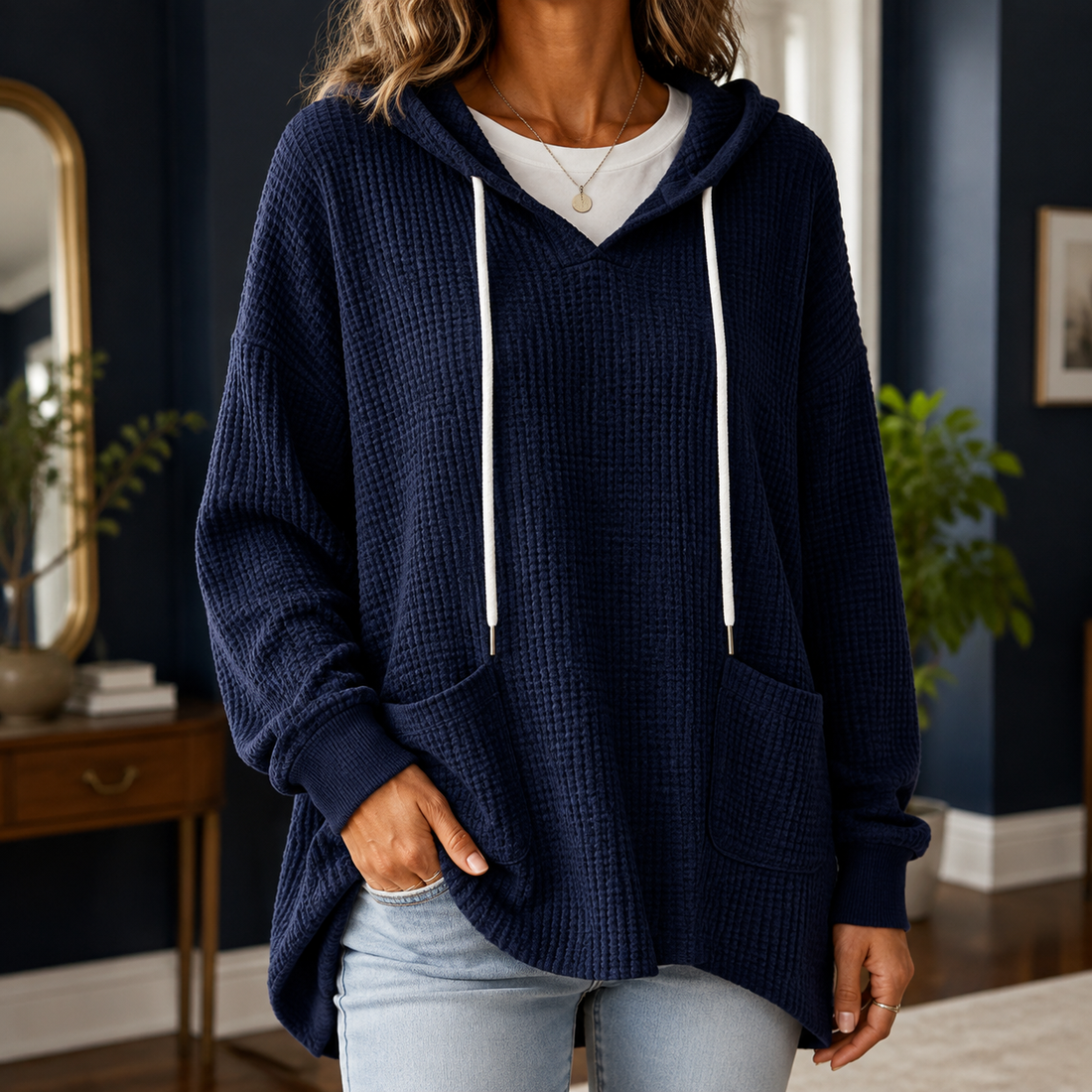 Oriana-Lane Relaxed Hoodie - Pink