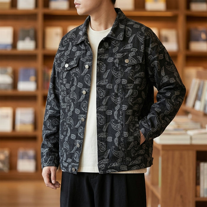 Dorian Paisley Denim Jacket