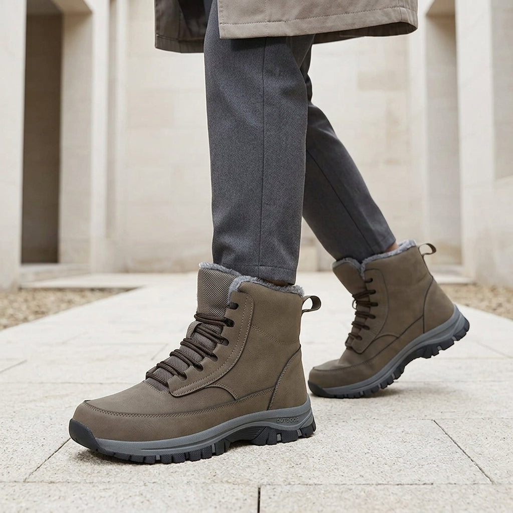 Delano Plush-Lined Boots - Khaki