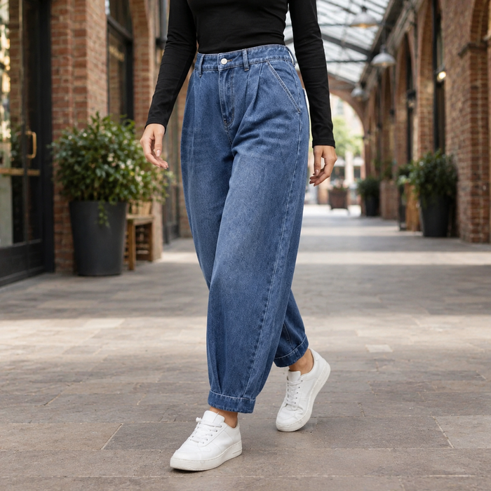 Agnes-Louise Barrel Leg Jeans