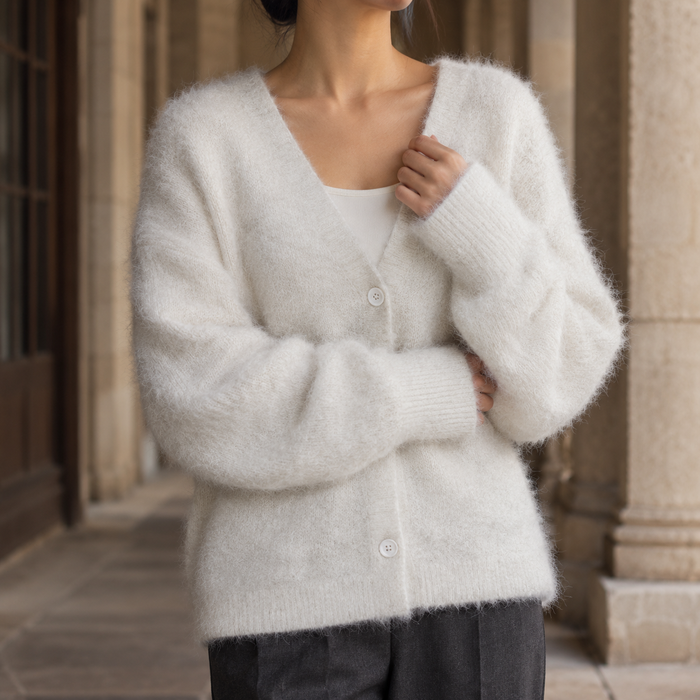 Ancelin Fuzzy Cardigan