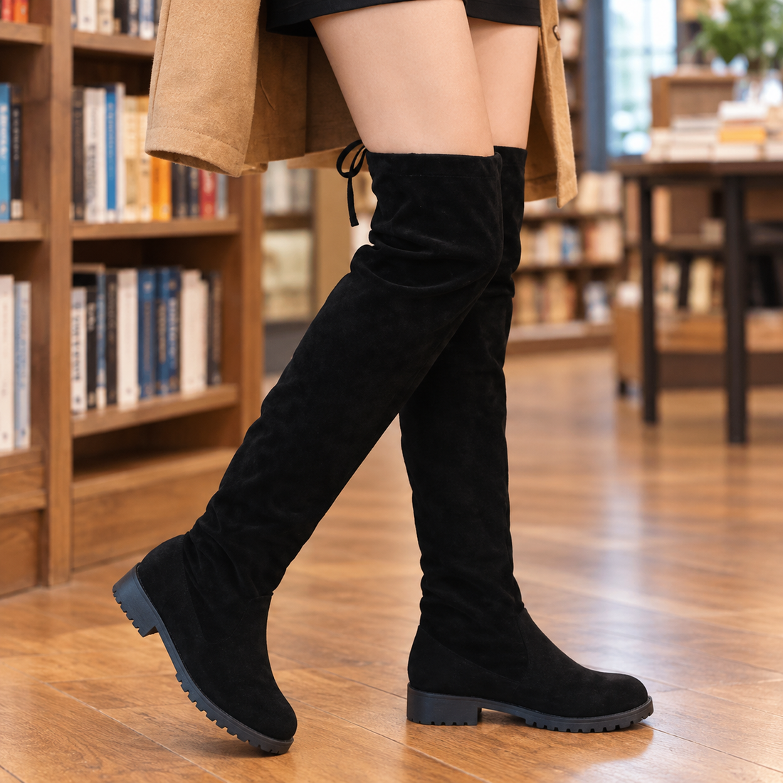 Caffaro Over-the-Knee Boots - Black