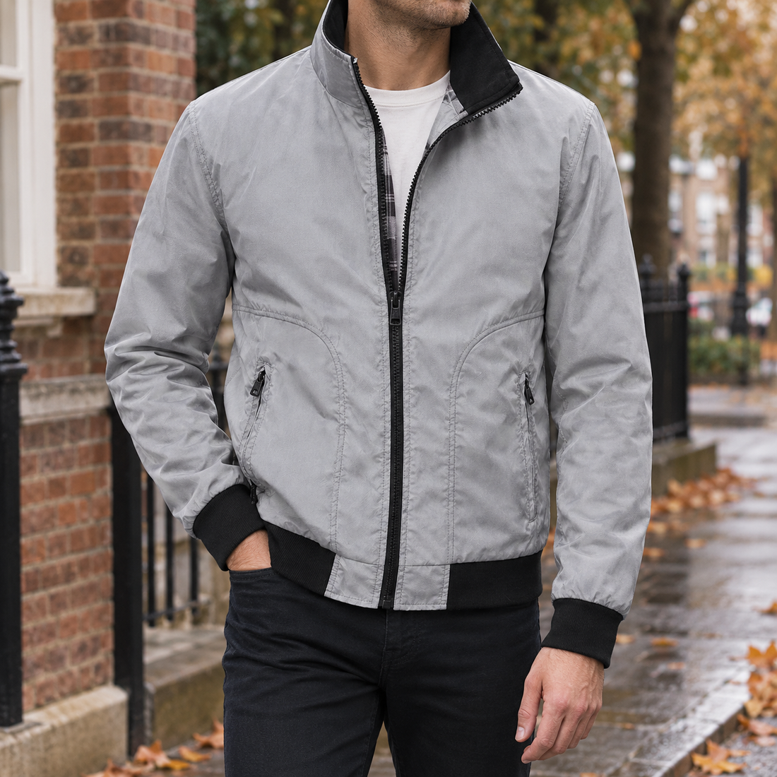 Reece-Miles Zip Jacket - Gray