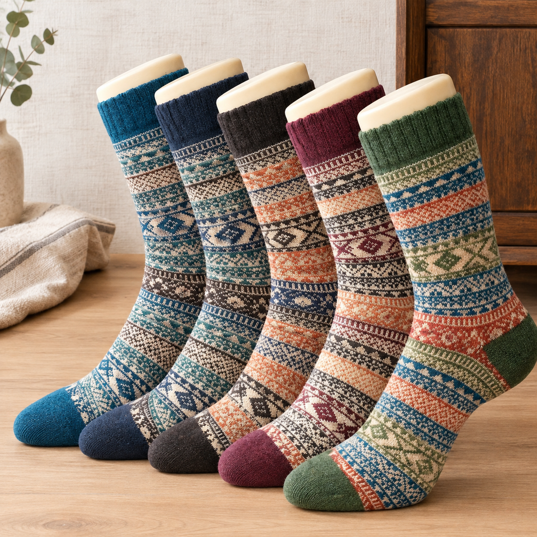 Colette-Skye Cashmere Sock Set - Assorted