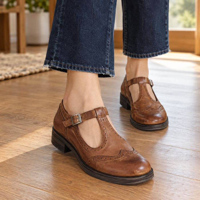 Filangeri Brogue Mary Janes