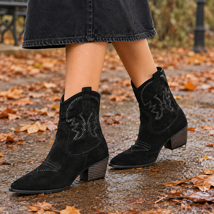 Ardenti Western Ankle Boots