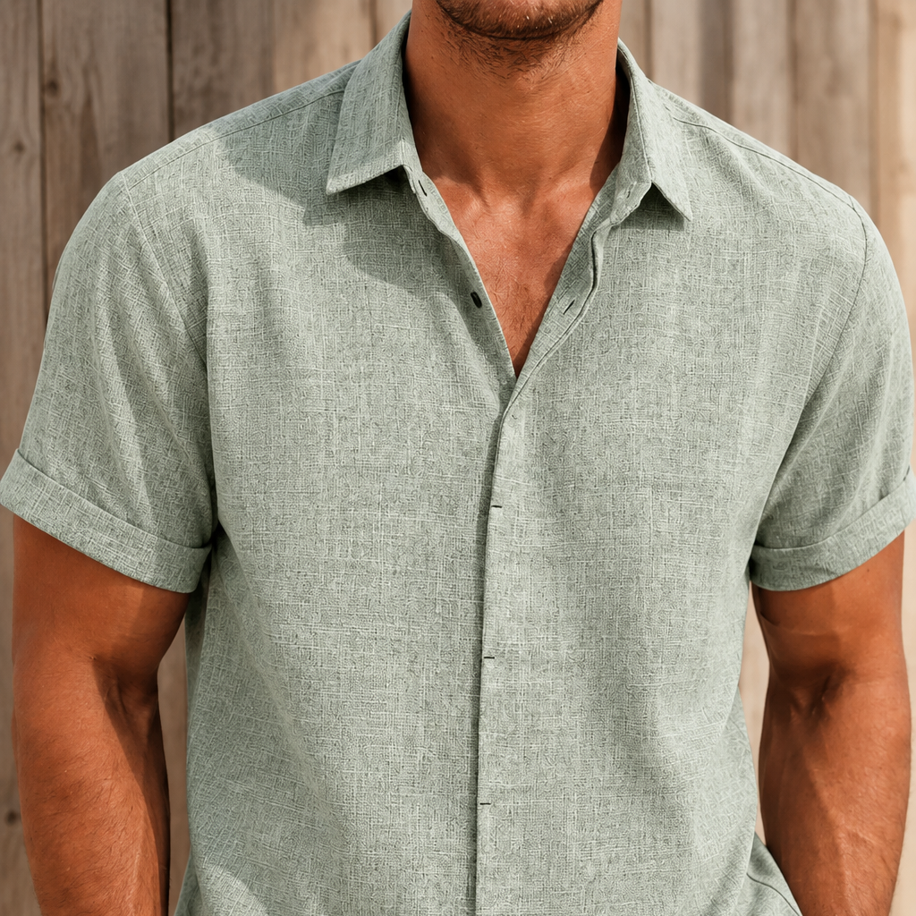Keaton Relaxed Shirt - Light Green