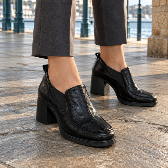 Basile Block Heel Loafers