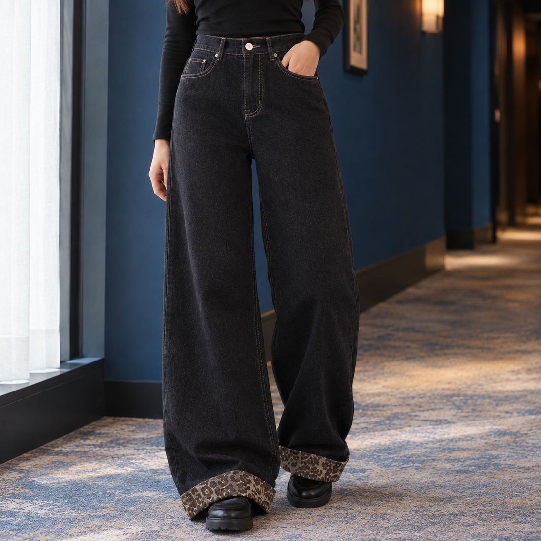 Celine-Rae Wide Leg Jeans - Lead Product Detail