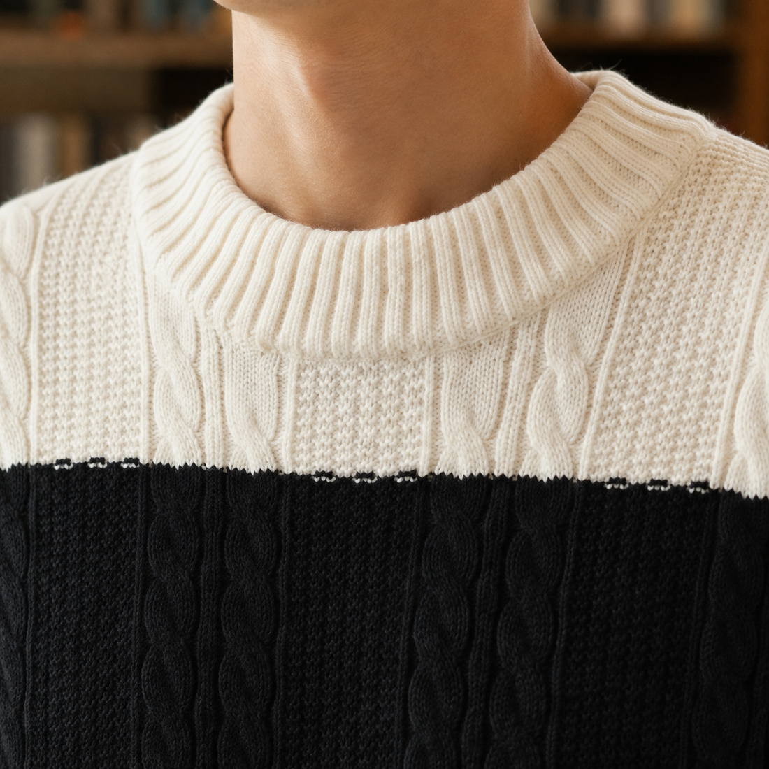 Reuben Cable Knit Sweater - Lead Product Detail