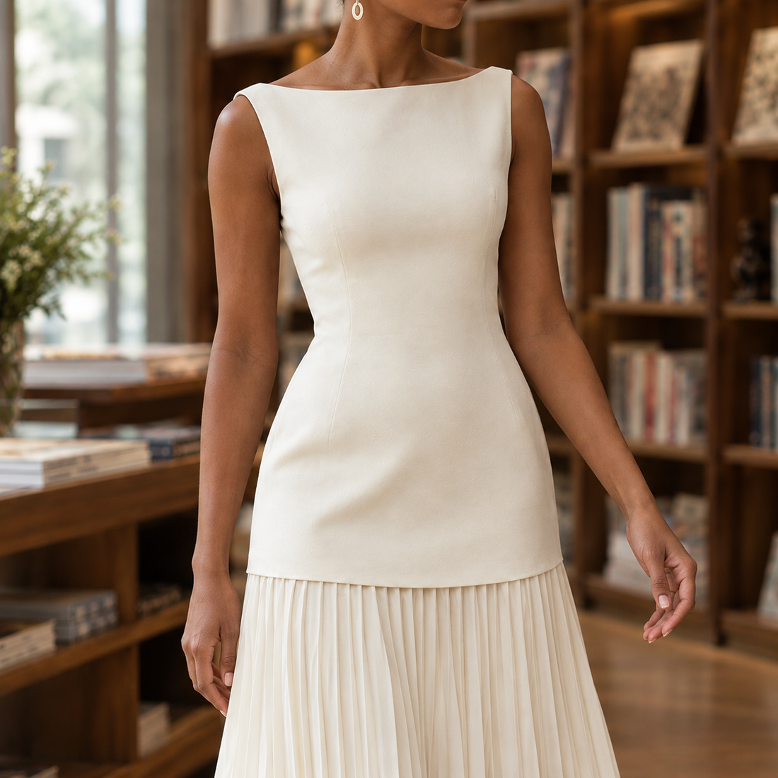 Ruby-Belle Pleated Skirt Set - Lead Product Detail