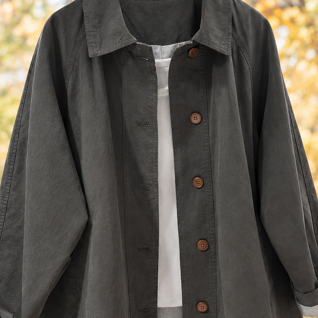 Genevieve-Sage Relaxed Overshirt - Lead Product Detail