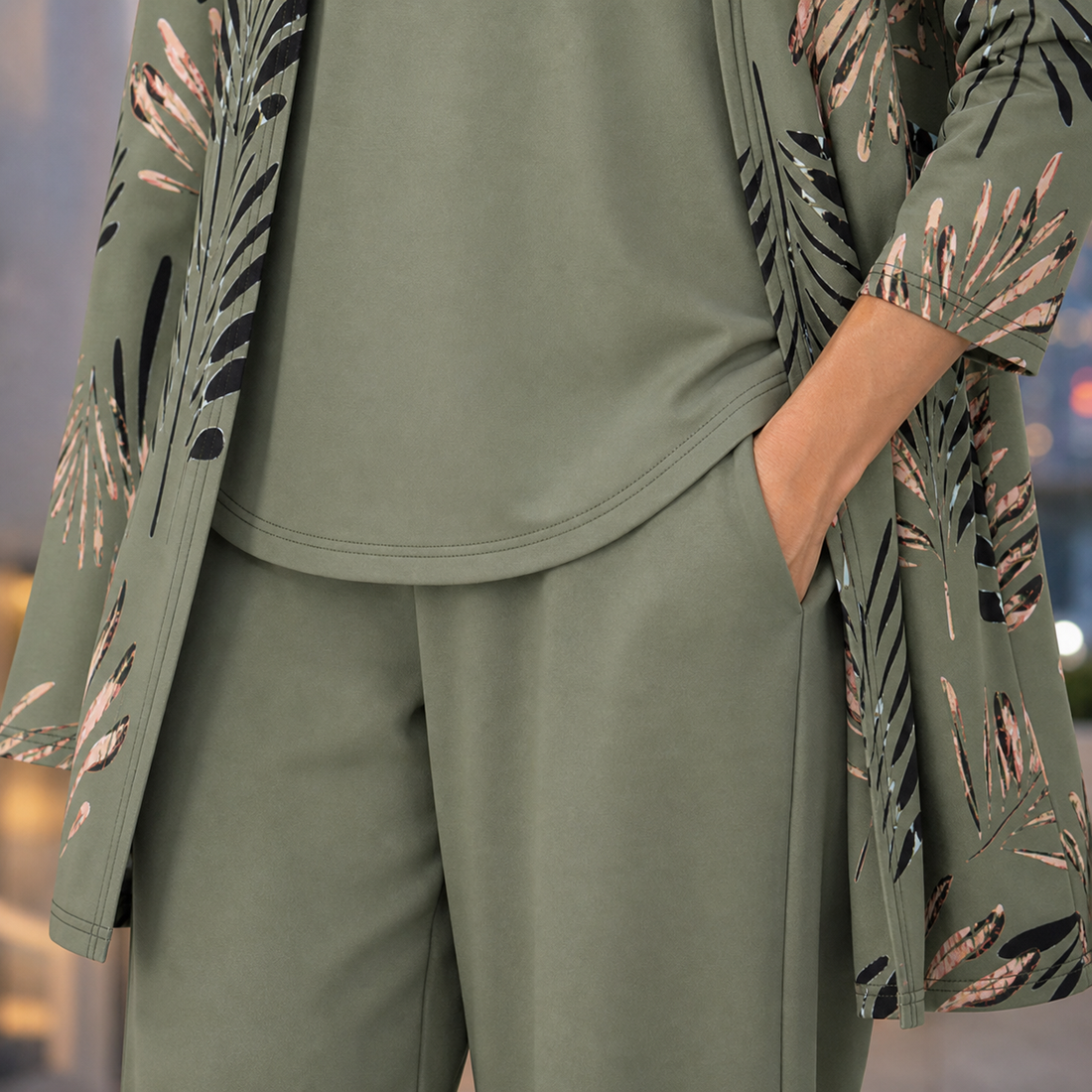 Ingrid-Belle Relaxed Pants Set - Lead Product Detail