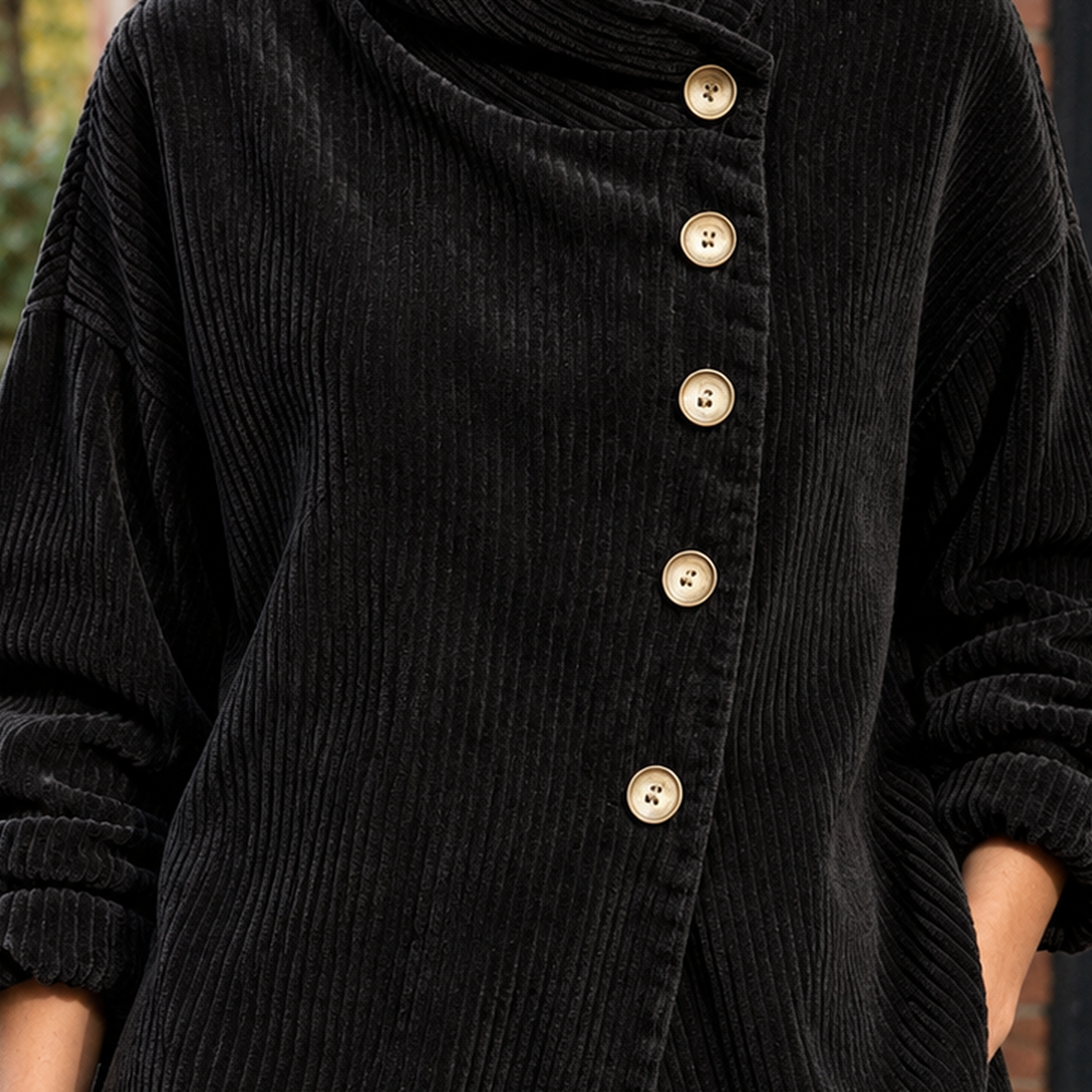 Desiree-Pearl Asymmetric Jacket - Lead Product Detail