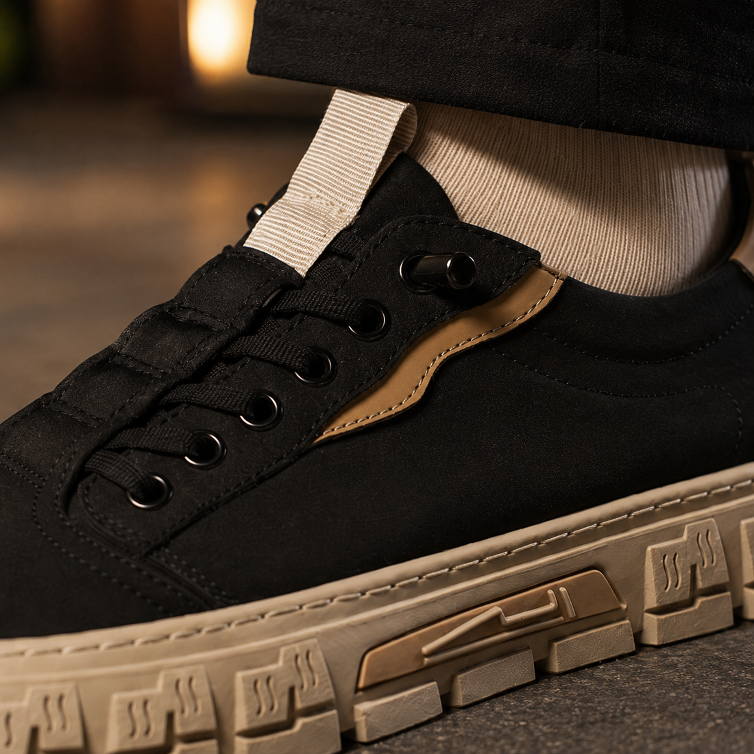Pisa Platform Sneakers - Lead Product Detail