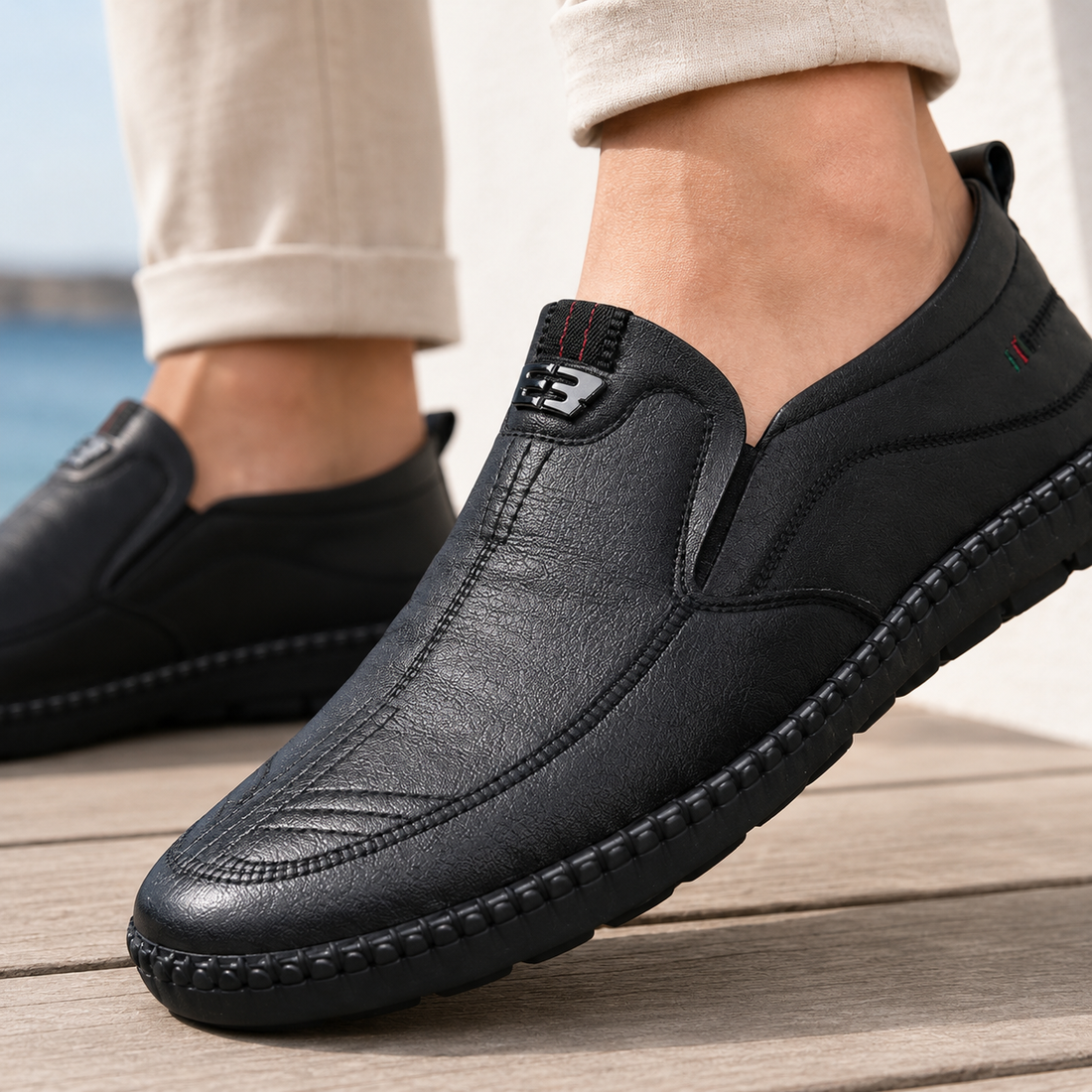 Fontana Slip-On Loafers - Lead Product Detail