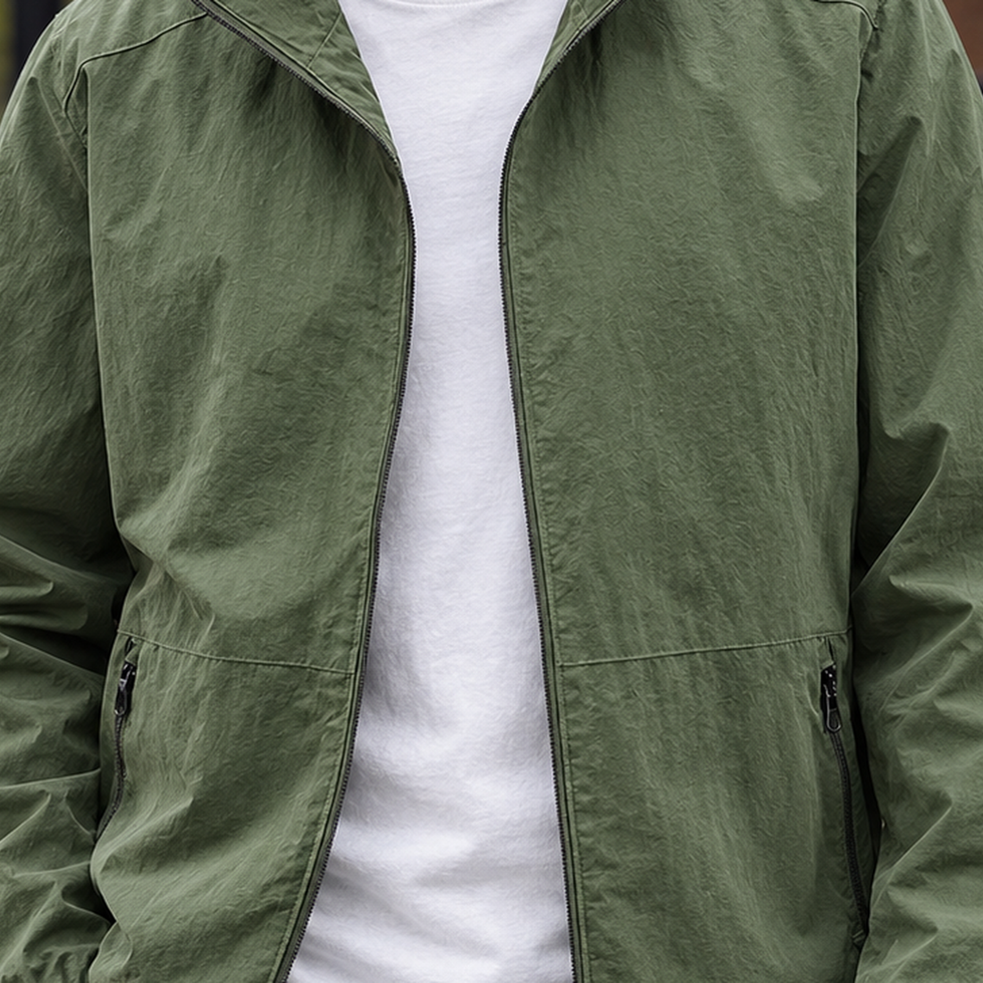 Harry-Jude Stand Collar Jacket - Lead Product Detail