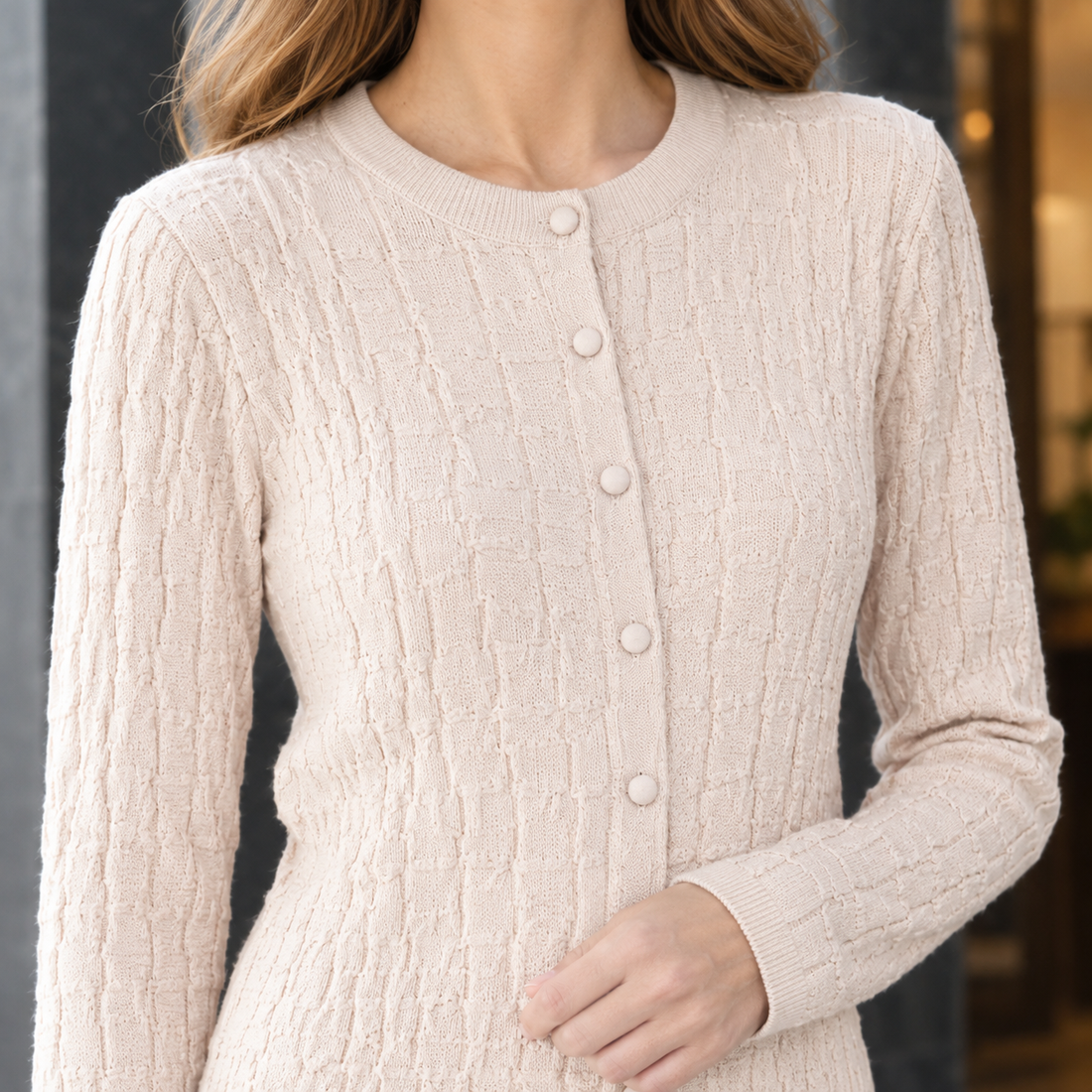 Stacey Textured Cardigan - Lead Product Detail