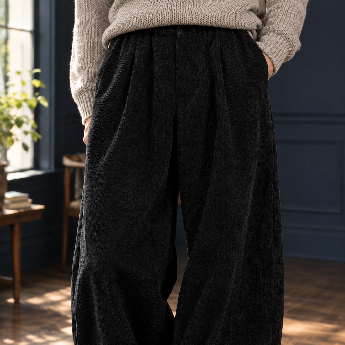 Corwin Wide Leg Pants - Lead Product Detail