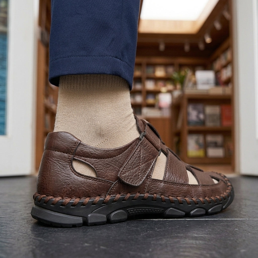 Verona Fisherman Sandals - Lead Alternate View