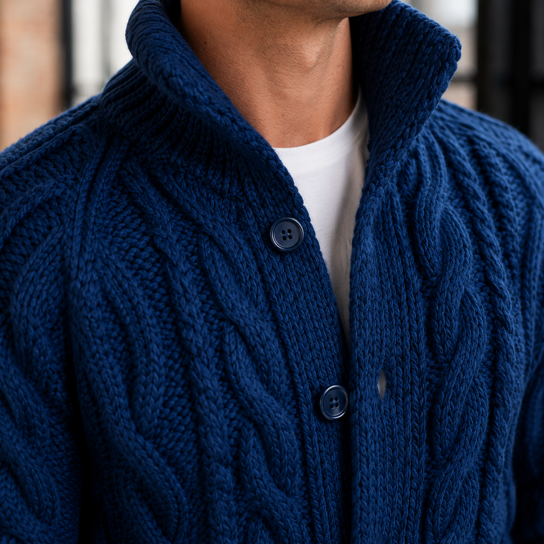 Anders Cable Knit Sweater - Lead Product Detail