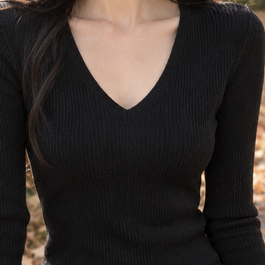 Candela-Grace V-Neck Top - Lead Product Detail