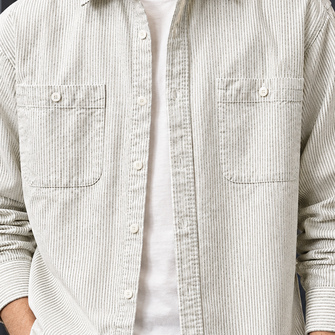 Alex-Hayes Striped Shirt - Lead Product Detail