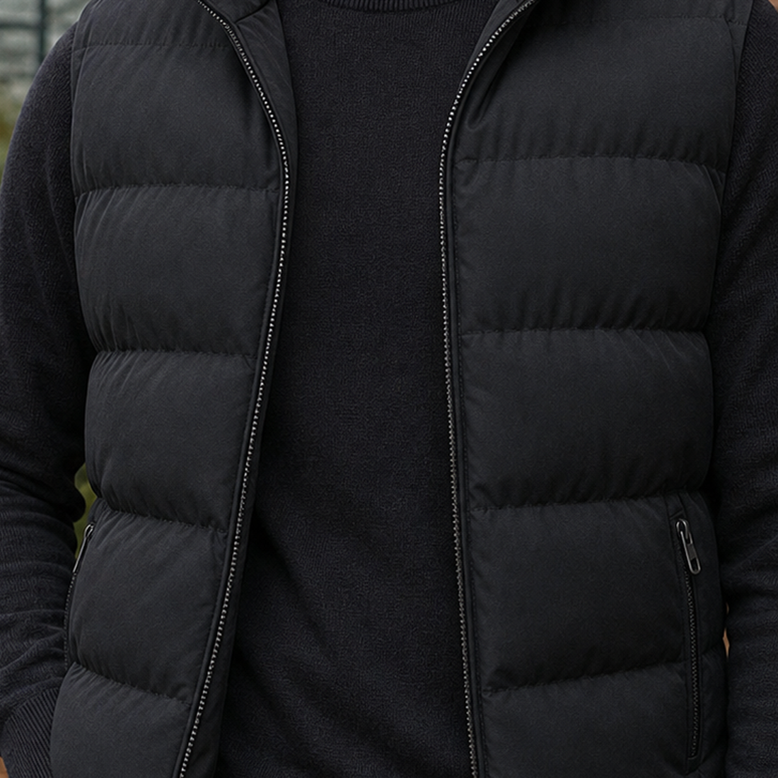 Hugo-James Puffer Vest - Lead Product Detail