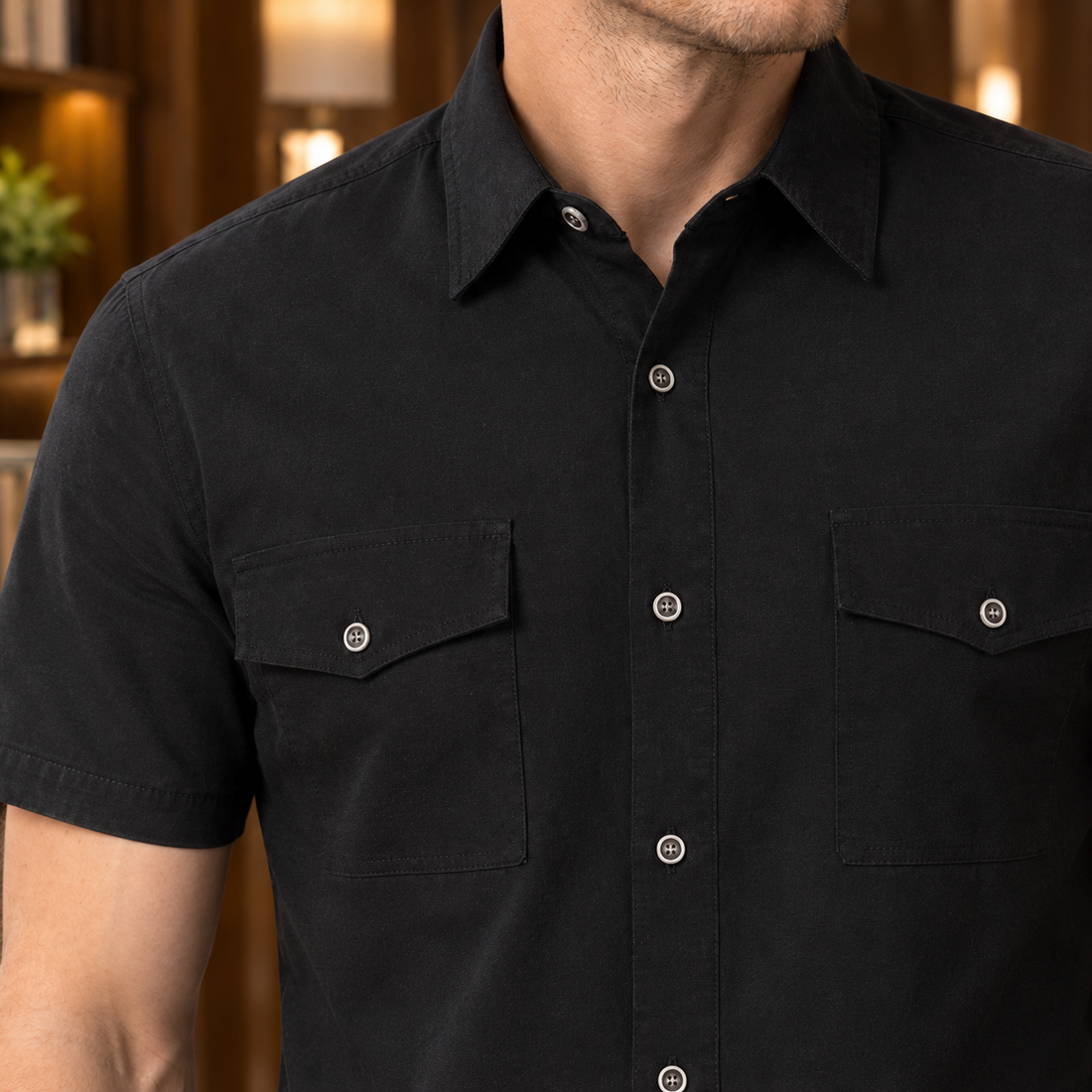 Oscar Collared Shirt - Lead Product Detail