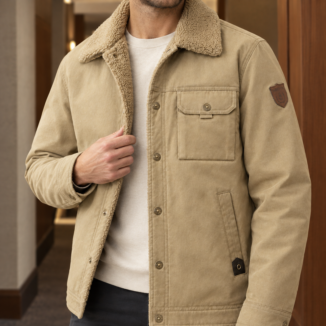 Celestin-Reid Fleece Lined Jacket - Lead Product Detail