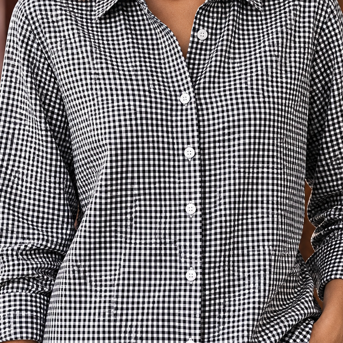 Hyacinth-Lane Collared Shirt - Lead Product Detail