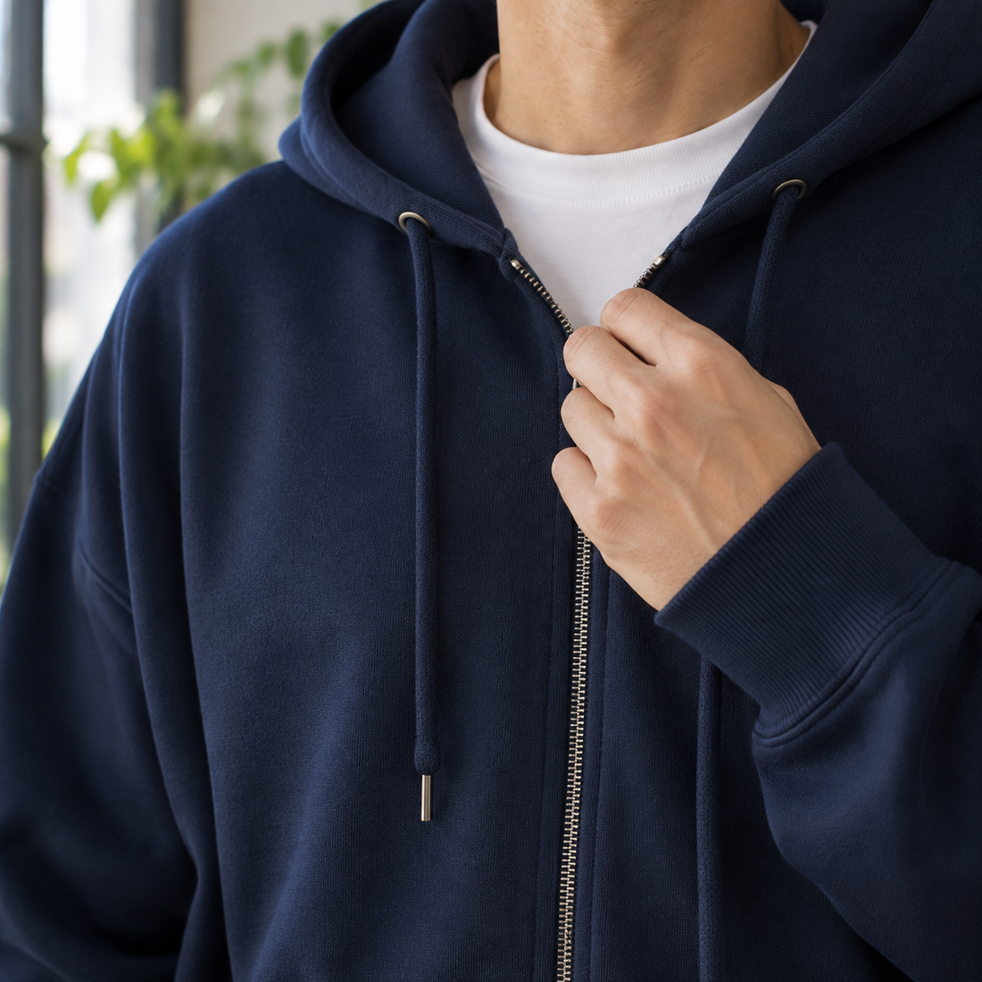 Osric Zip Hoodie - Lead Product Detail