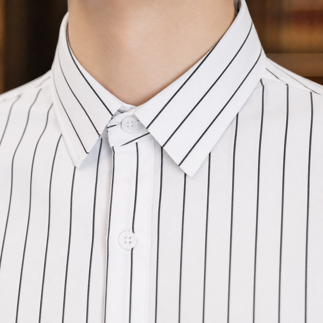 Egon Striped Shirt - Lead Product Detail