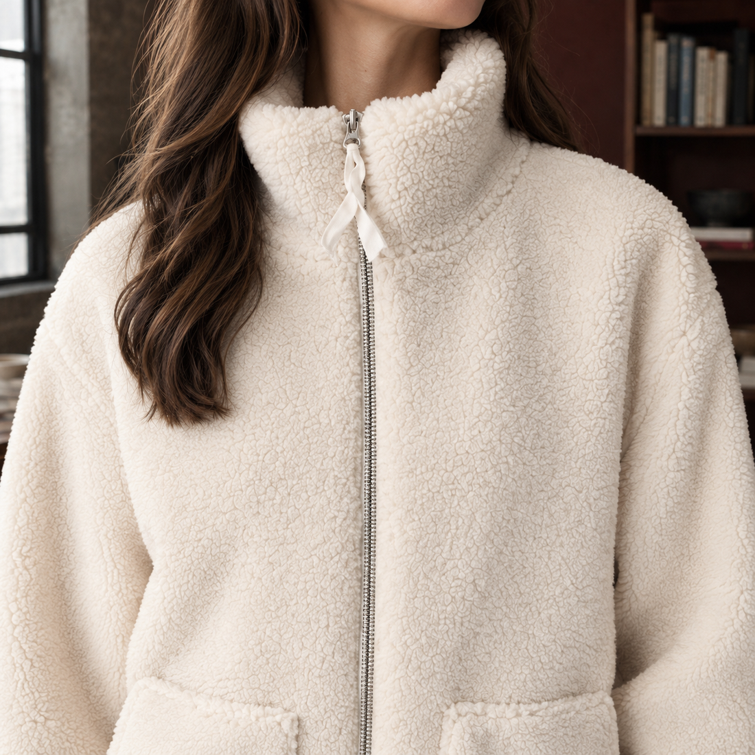 Leontine Teddy Jacket - Lead Product Detail