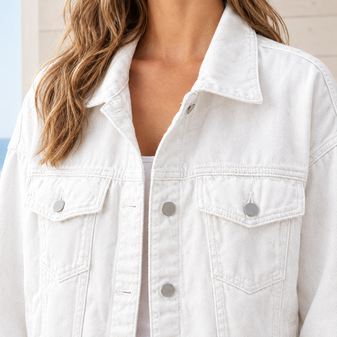 Griselda Relaxed Denim Overshirt - Lead Product Detail