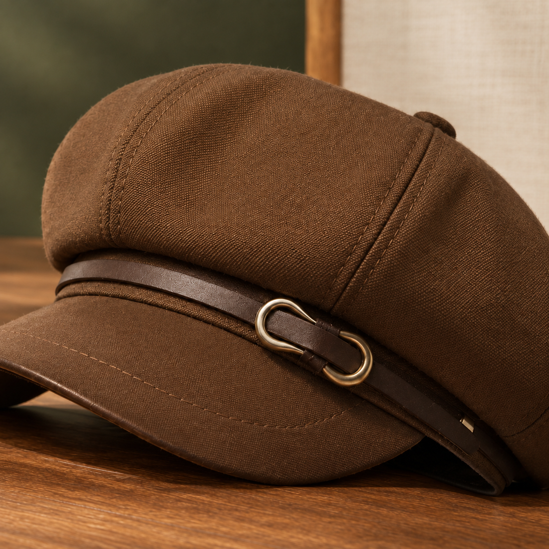 Prescott Buckle Newsboy Cap - Lead Product Detail