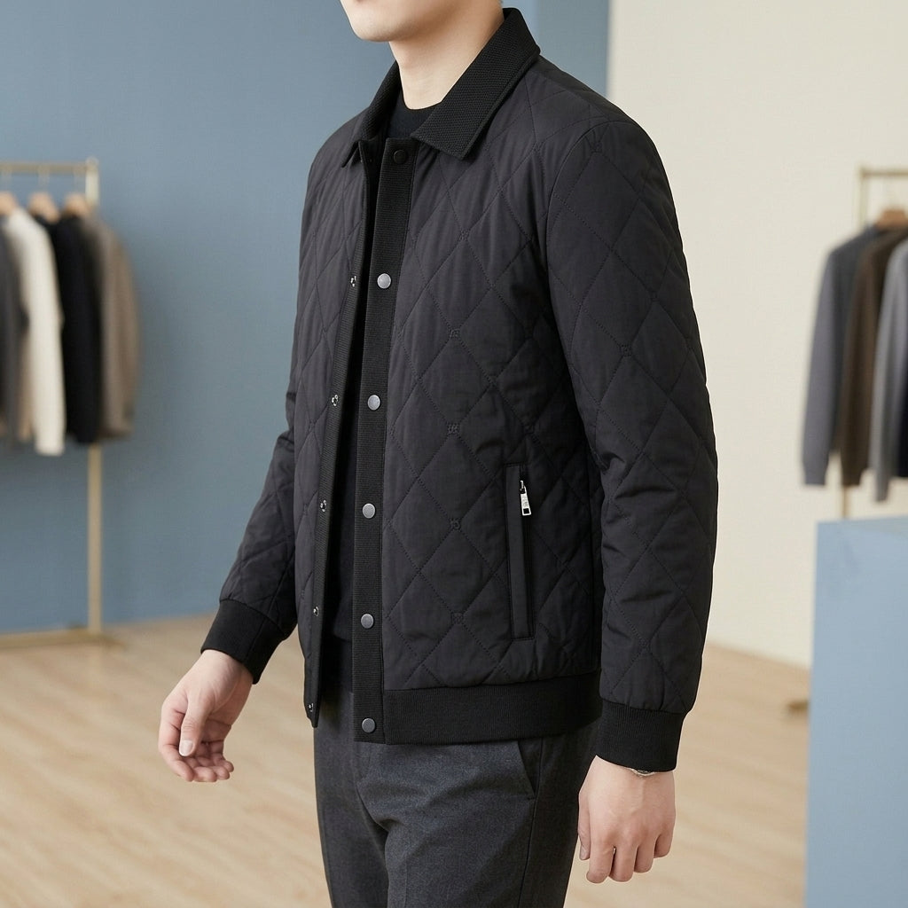 Harlan Quilted Jacket - Lead Alternate View
