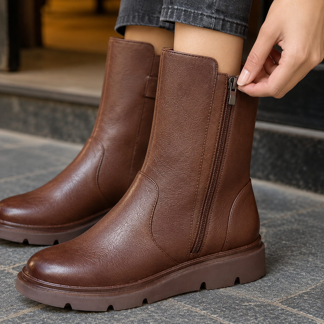 Agrigento Platform Boots - Lead Product Detail