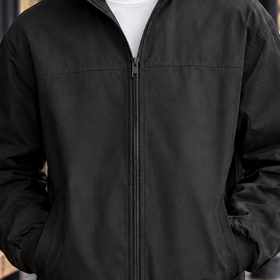 Hadrian-Ellis Stand Collar Jacket - Lead Product Detail
