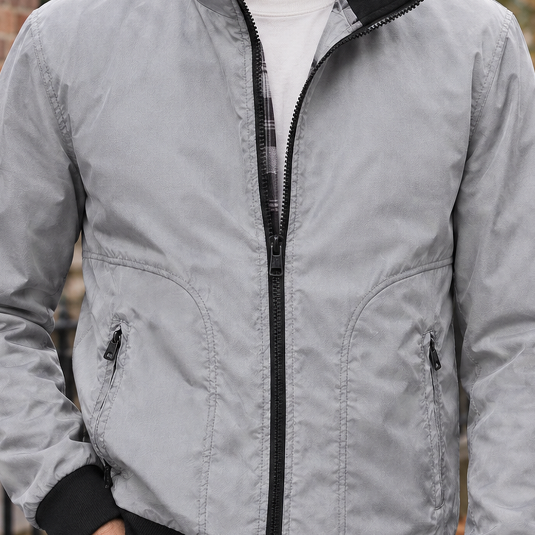 Reece-Miles Zip Jacket - Lead Product Detail