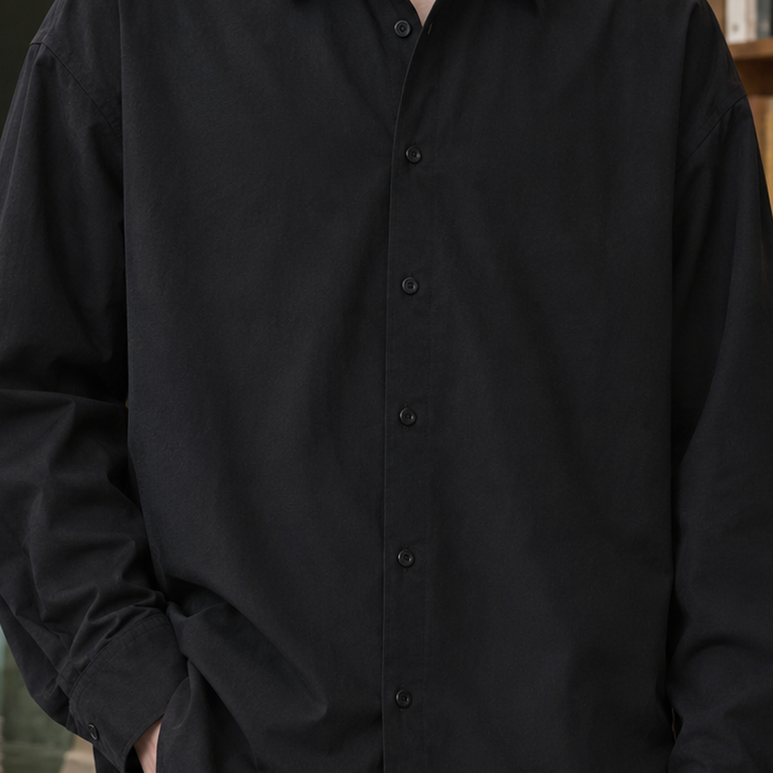 Vidal-Grey Relaxed Shirt - Lead Product Detail