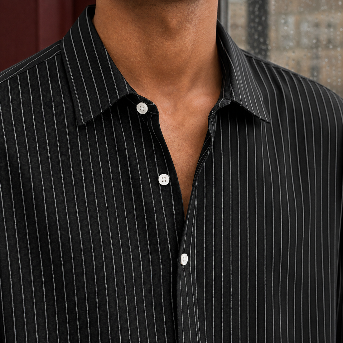 Lewis Striped Shirt - Lead Product Detail
